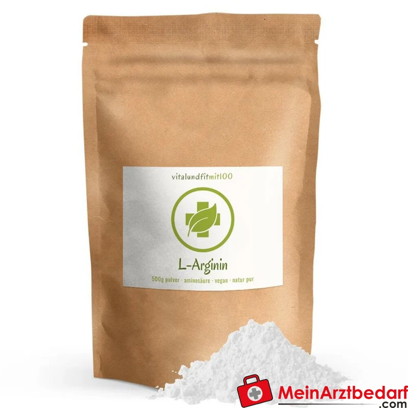 L-Arginin Base Pulver 100% reines L-Arginin micronized 500 g