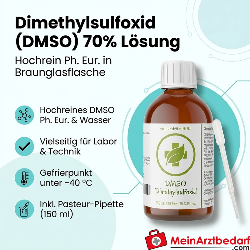 Dimethylsulfoxid (DMSO) 70% Lösung (Ph. Eur.) Braunglasflasche 150 ml