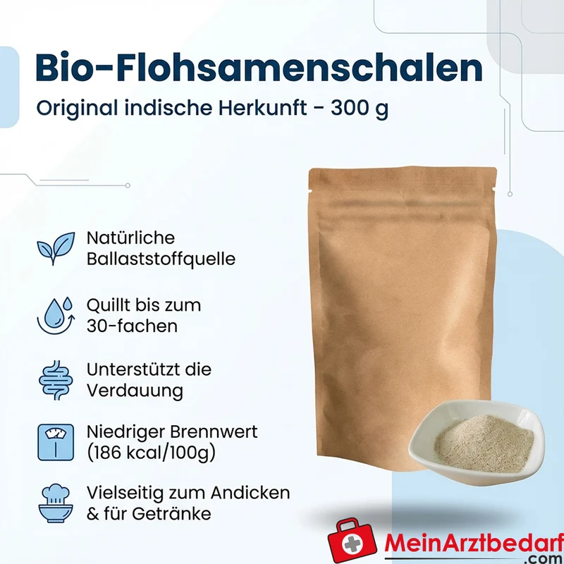 Flohsamenschalen 300 g indische Herkunft natürliche Ballaststoffe