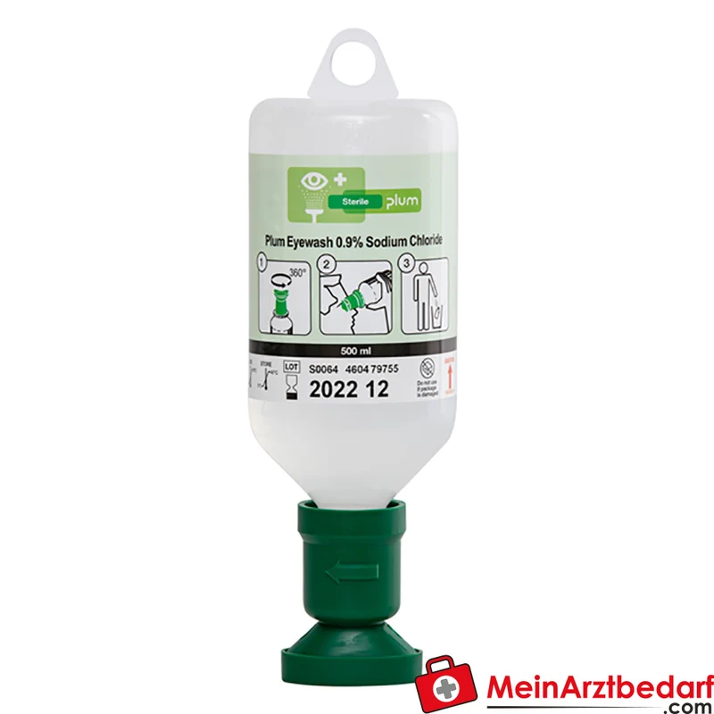 Servoprax Plum Augenspülflasche 0,9% Natriumchlorid‑Lösung sterile Flasche 1 St.