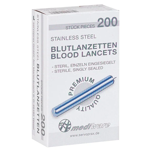 Bloedlancetten Mediware 200 stuks