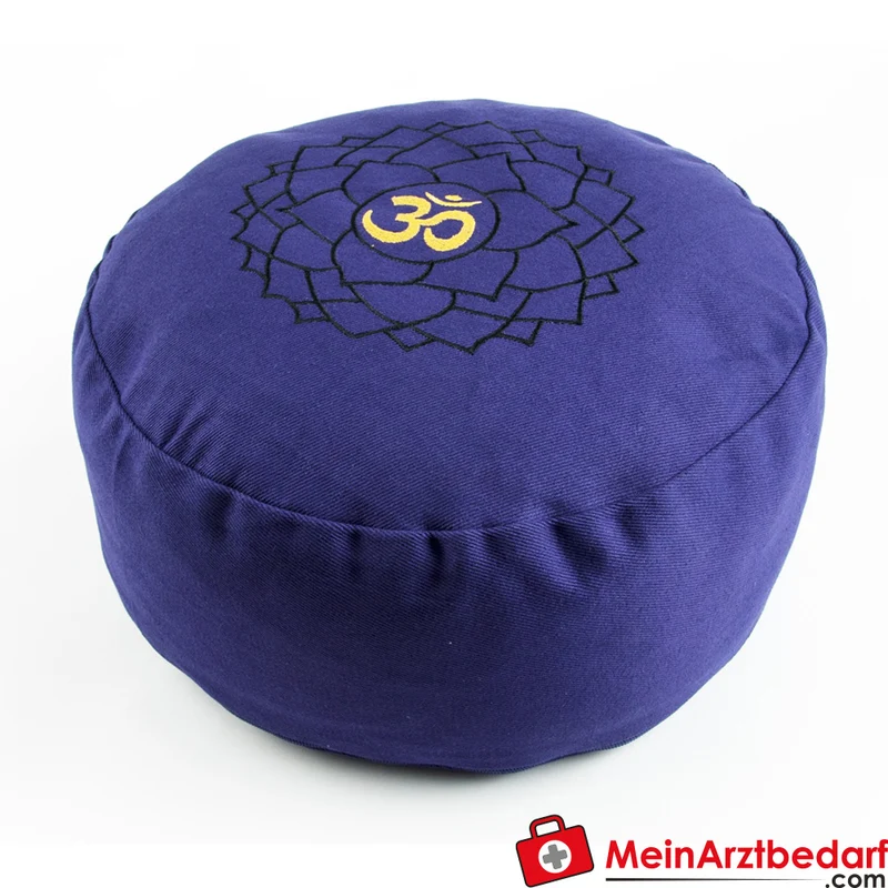 Berk Meditationskissen Wurzelchakra 36x15 cm Buchweizenspelz Baumwollbezug