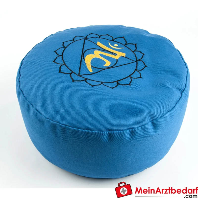Berk Meditationskissen Wurzelchakra 36x15 cm Buchweizenspelz Baumwollbezug