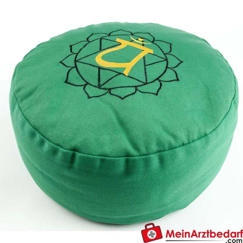 Berk Meditationskissen Wurzelchakra 36x15 cm Buchweizenspelz Baumwollbezug