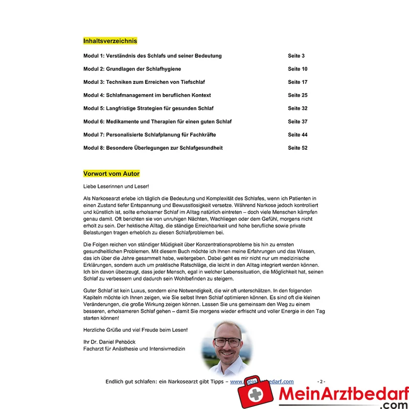 Dr. Daniel Pehböck Endlich gut schlafen eBook, 64 Seiten PDF