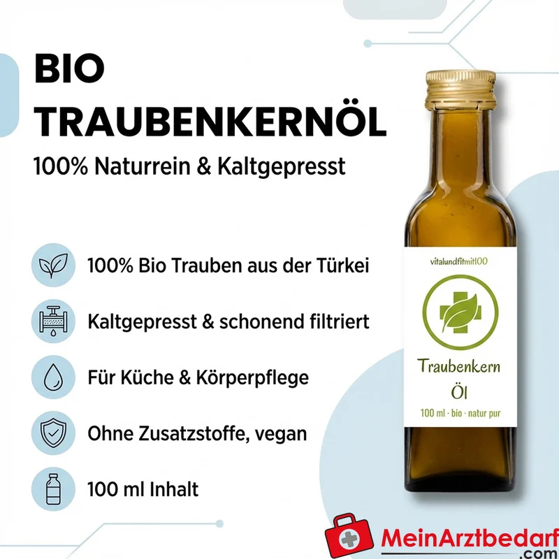Traubenkernöl kaltgepresst 100 ml naturrein vegan
