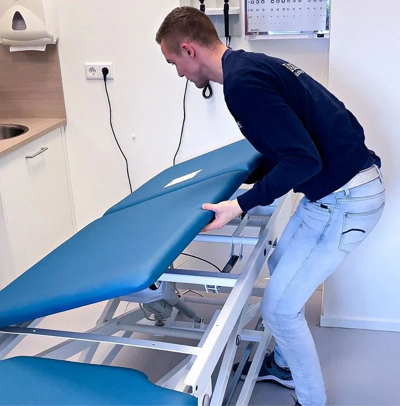 Nieuwe bekleding onderzoeksbank