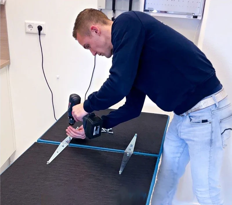 Nieuwe bekleding onderzoeksbank