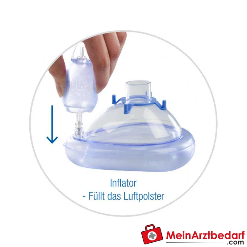AERObag Inflator/Deflator PVC-Balg 4,2 x 7,9 cm für Beatmungsmasken mit Schlüsselring-Befestigung