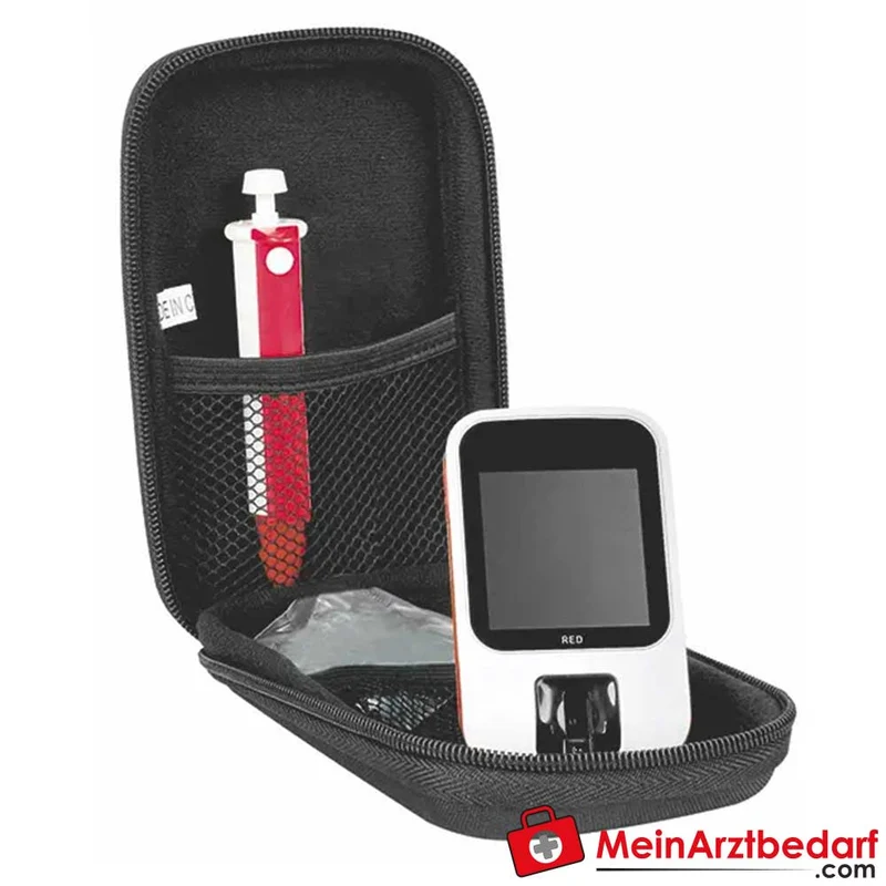 Veri-Q RED Messsystem, Hämoglobinmessgerät, komplett mit Zubehör und Batterien