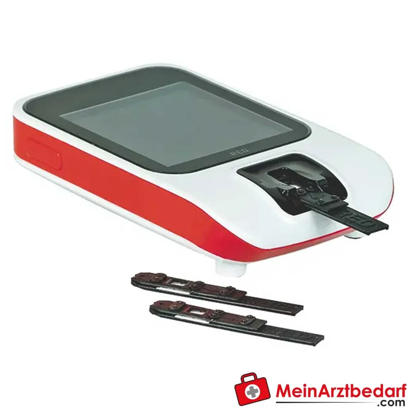 Veri-Q RED Messsystem, Hämoglobinmessgerät, komplett mit Zubehör und Batterien