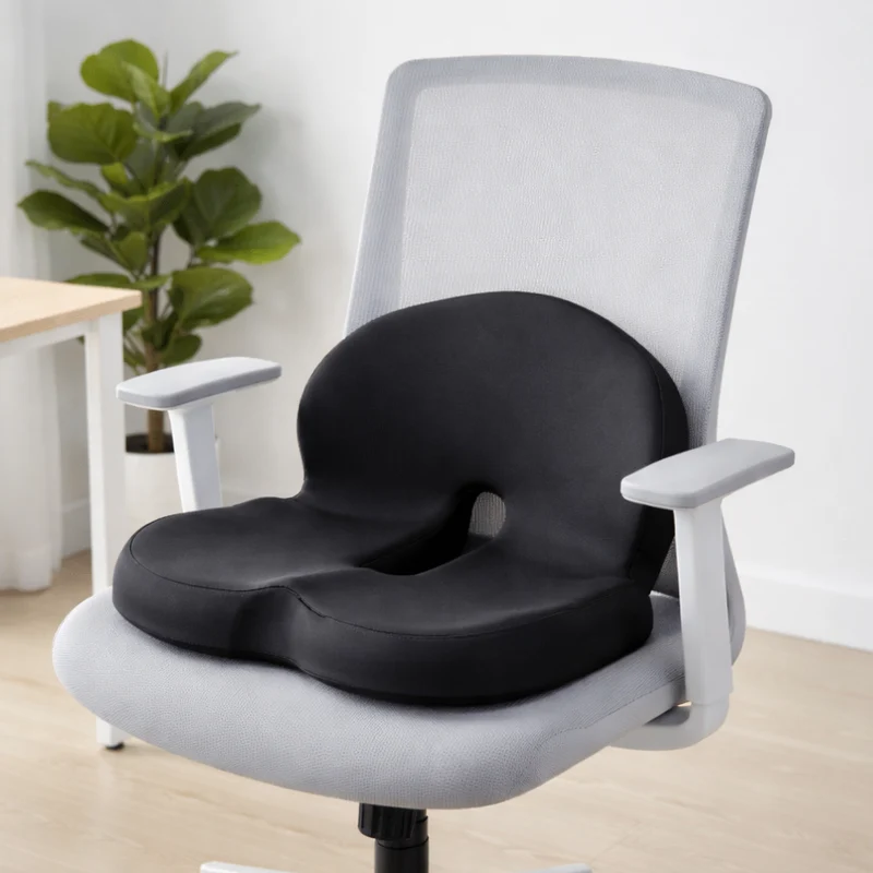 Sitzkissen – Ergonomische Form mit Atmungsaktivem Memory-Schaum & Rutschfester Unterseite
