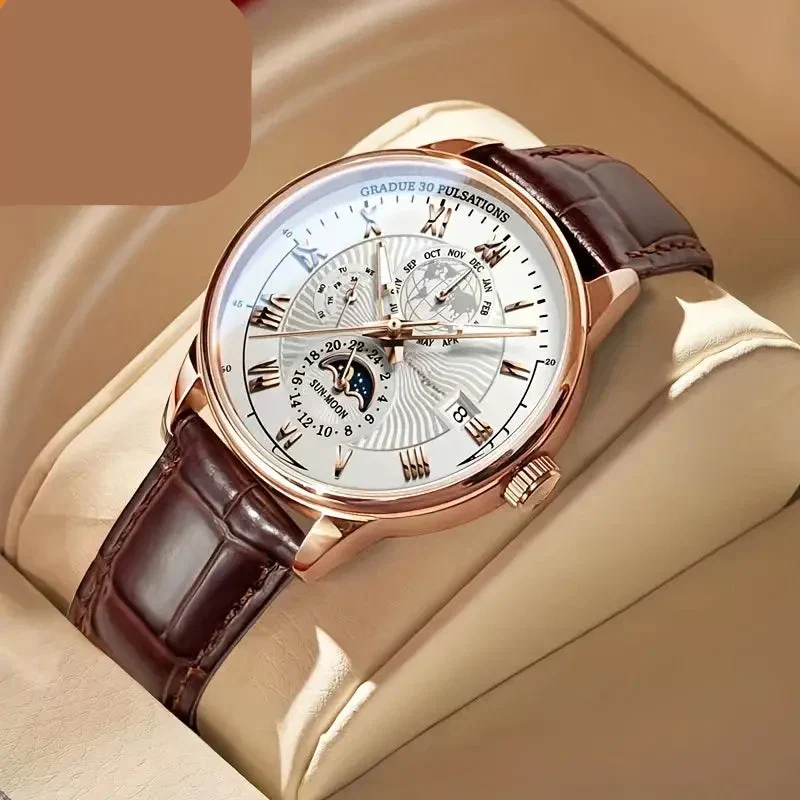 PhaseClock Mechanische Armbanduhr – Automatikwerk & Saphirglas