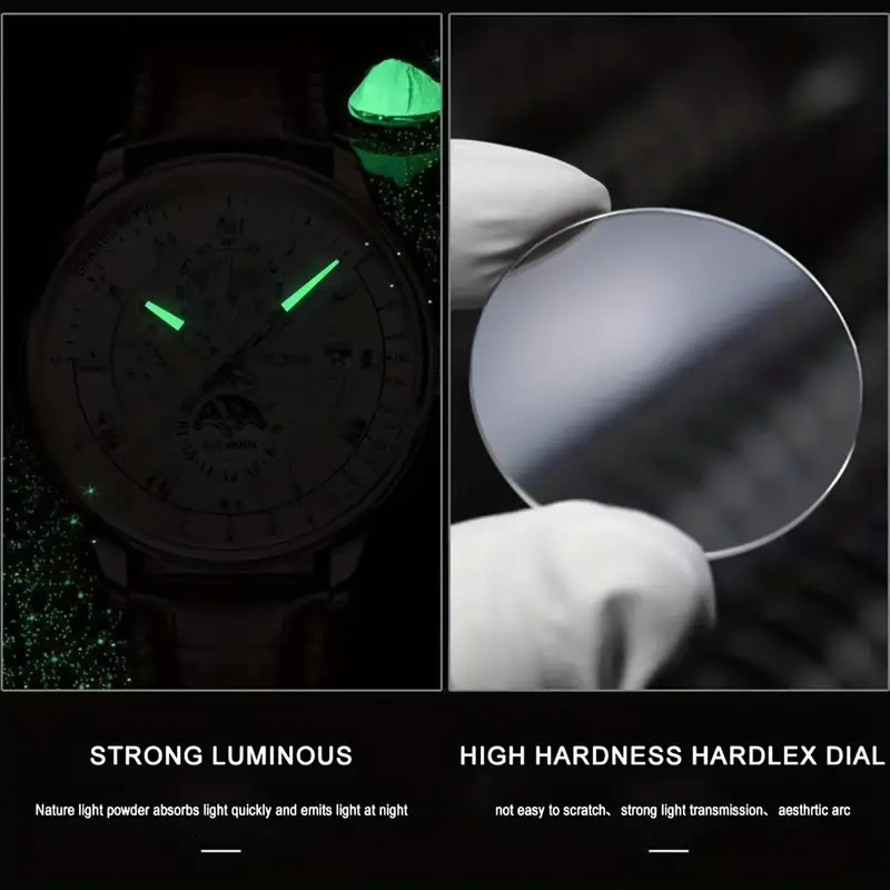 PhaseClock Mechanische Armbanduhr – Automatikwerk & Saphirglas