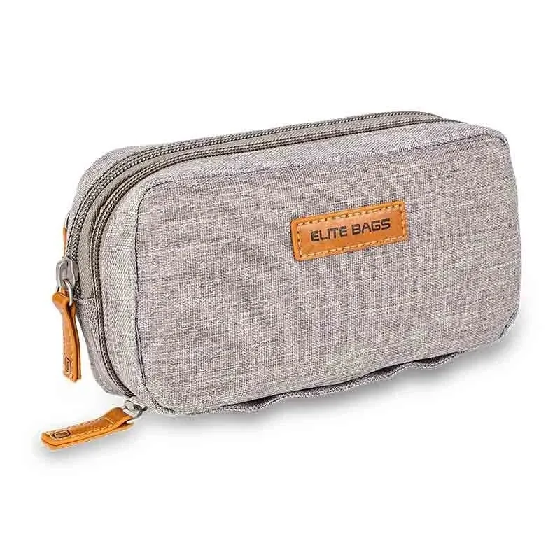 Elite Bags - DIABETIC’S opbergtasje voor diabetes materiaal, isotherm met coolpack Grijs
