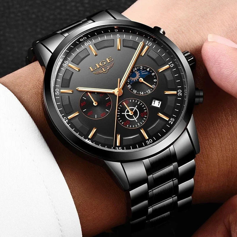 Robuste Stahl Militär-Uhr - SteeleX