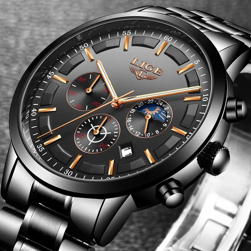 Robuste Stahl Militär-Uhr - SteeleX