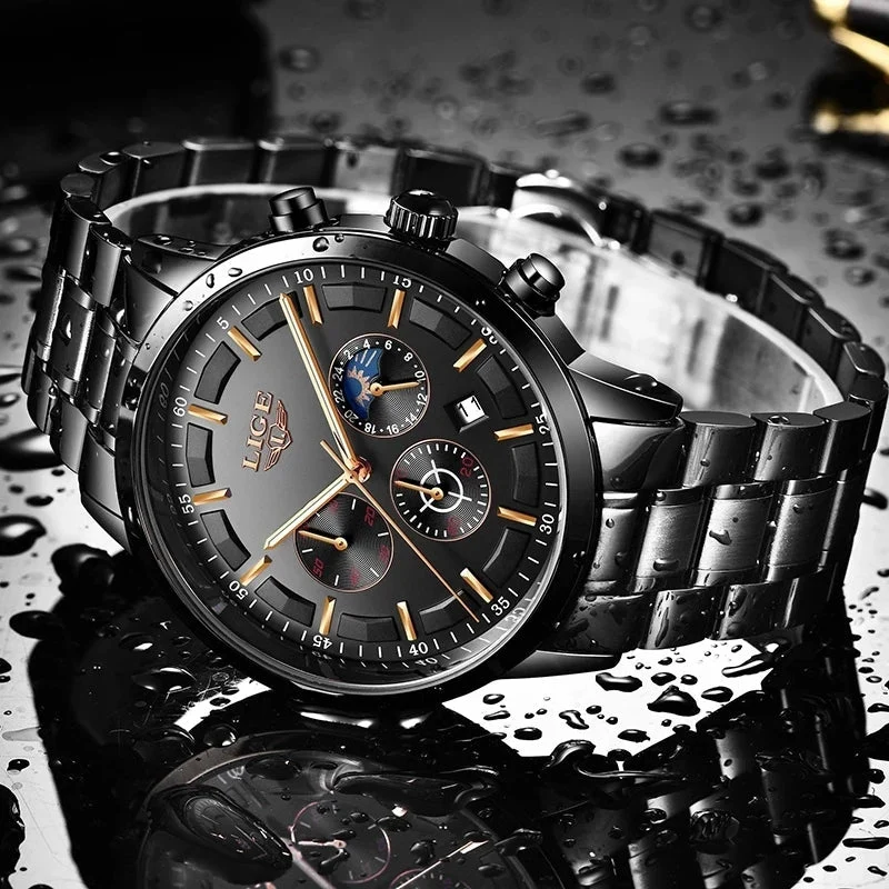 Robuste Stahl Militär-Uhr - SteeleX