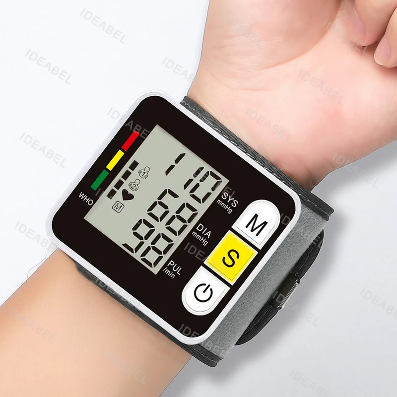 Blutdruckmessgerät für das Handgelenk – Präzises Digitalgerät mit LCD-Display zur Messung von Blutdruck & Herzfrequenz