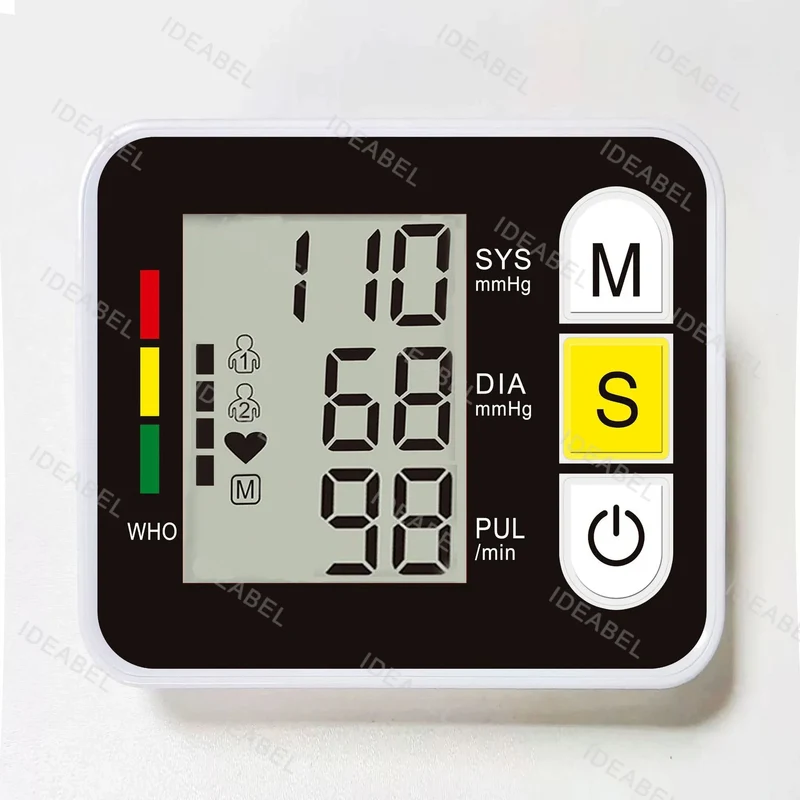 Blutdruckmessgerät für das Handgelenk – Präzises Digitalgerät mit LCD-Display zur Messung von Blutdruck & Herzfrequenz