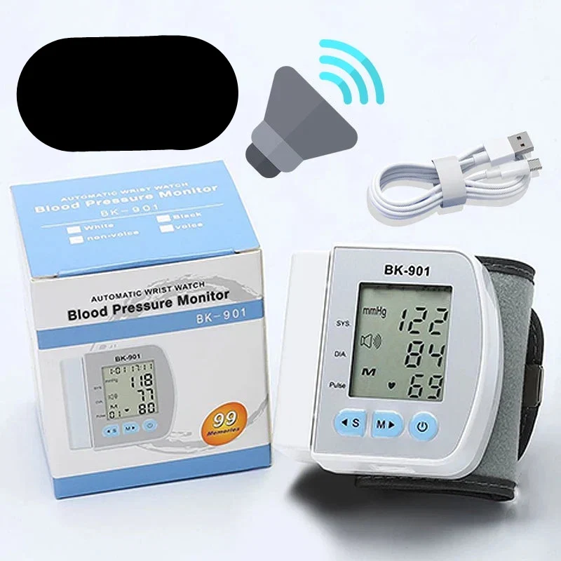 Blutdruckmessgerät für das Handgelenk – Präzises Digitalgerät mit LCD-Display zur Messung von Blutdruck & Herzfrequenz