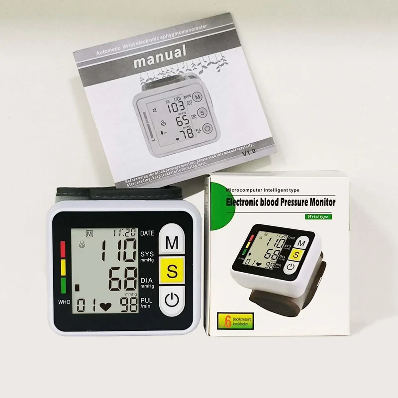 Blutdruckmessgerät für das Handgelenk – Präzises Digitalgerät mit LCD-Display zur Messung von Blutdruck & Herzfrequenz
