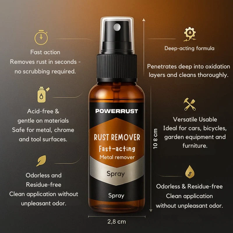 Rostentferner Spray – Schnellwirkender Metallreiniger mit Präziser Sprayanwendung