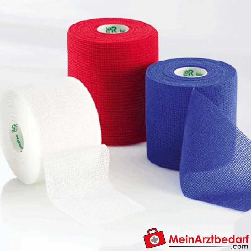 Mollelast selbsthaftende kohäsive Fixierbinde 8 cm x 4 m, latexfrei, 66% Viskose/34% Polyamid