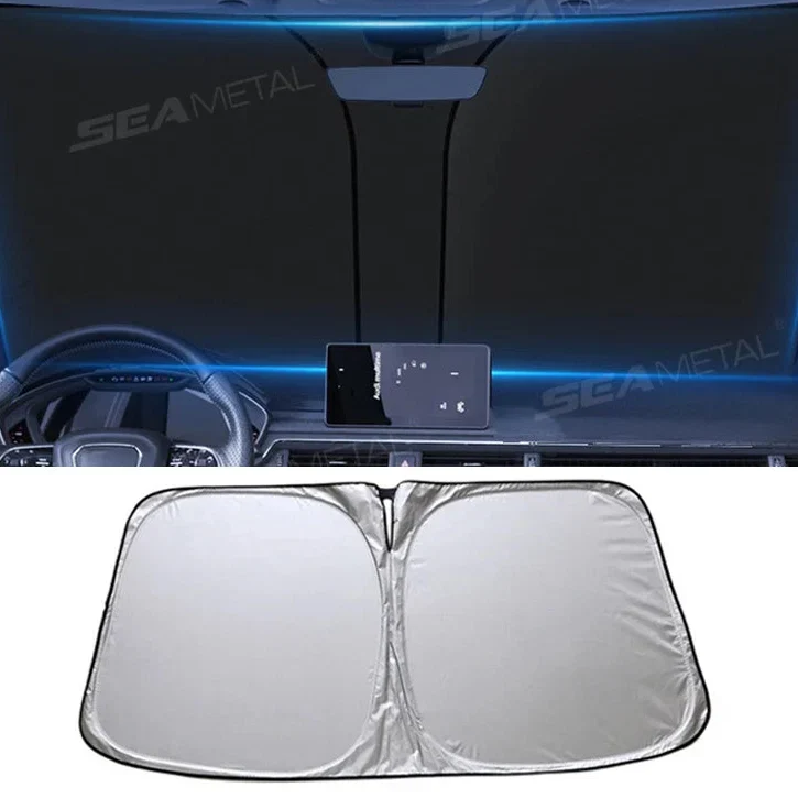 Auto Sonnenschutz Faltbar – Silberner UV-Schutz für Frontscheibe 140 × 80 cm