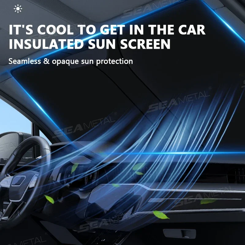 Auto Sonnenschutz Faltbar – Silberner UV-Schutz für Frontscheibe 140 × 80 cm