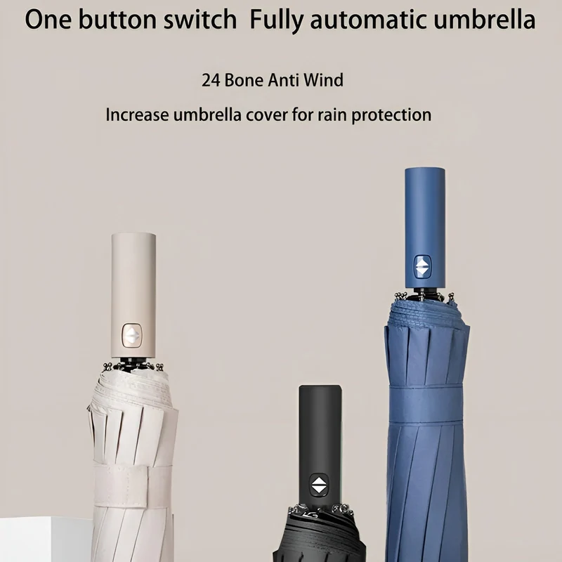 Automatik-Regenschirm – UV-Schutz SPF 50+, Kompakt & Windfest