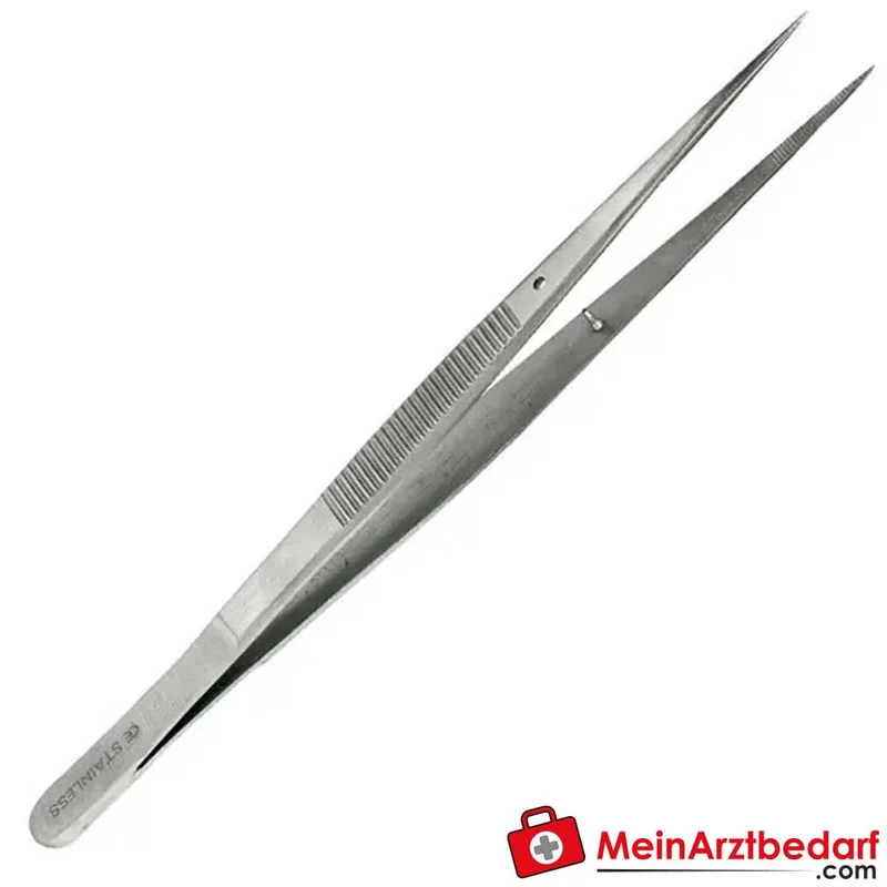 Chirurgische Splitterpinzette spitz gerieftes Maul 11,5 cm