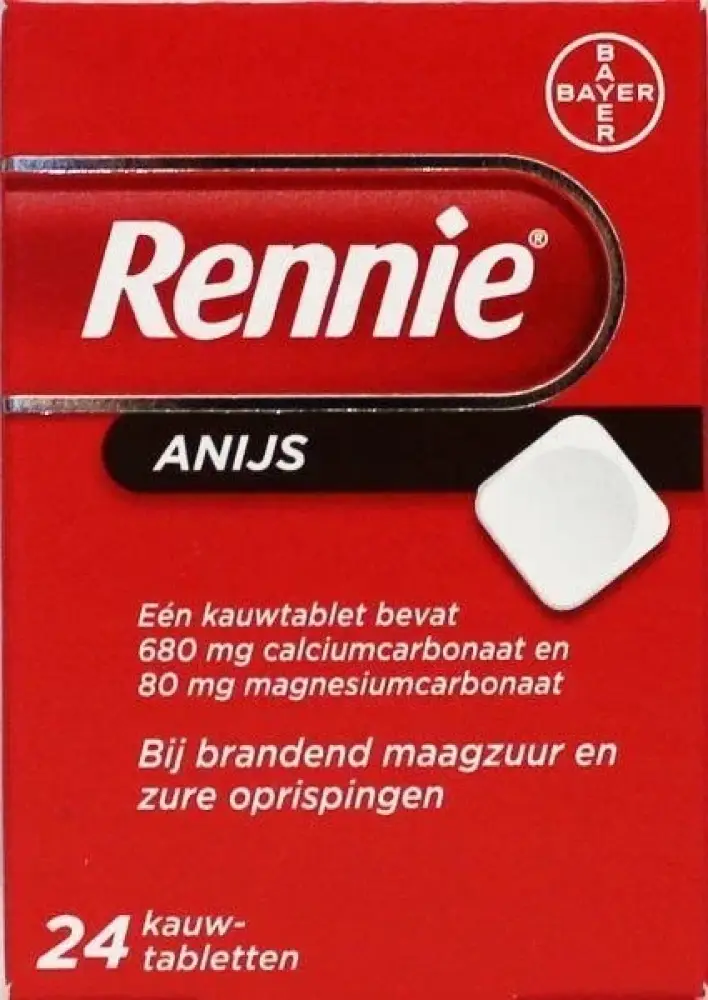 Rennie anijs UAD 24 tabletten