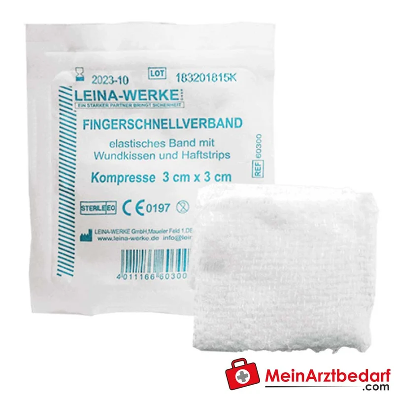 Leina Fingerschnellverband steril 3 x 3 cm