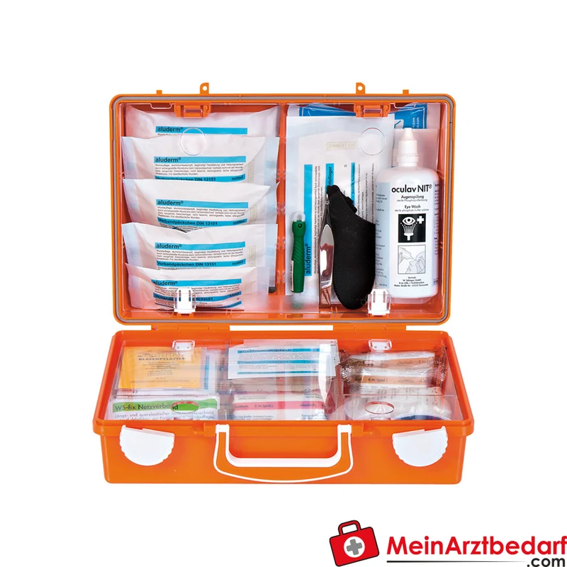 Söhngen Erste Hilfe Direkt Verbandkasten DIN 13157 für kleine Betriebe 310×210×130 mm