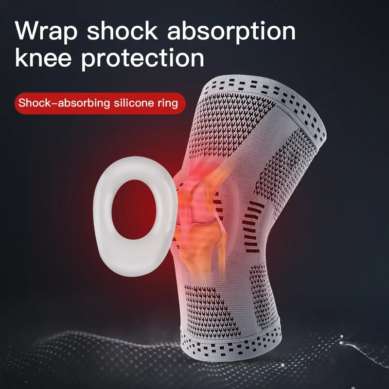 Kompressions-Kniemanschette – Silikonbandage für Stabilität, Schmerzlinderung & Schutz beim Sport und Training