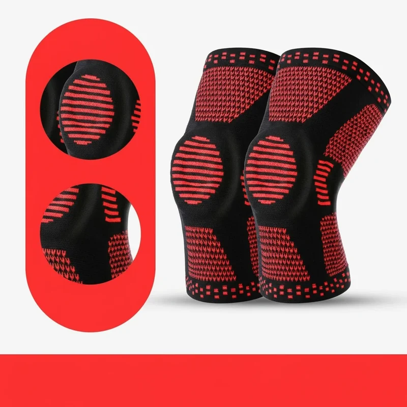 Kompressions-Kniemanschette – Silikonbandage für Stabilität, Schmerzlinderung & Schutz beim Sport und Training
