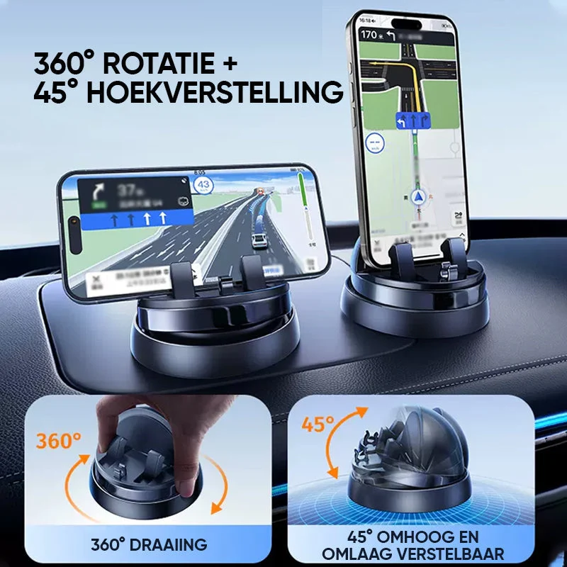 Handyhalterung Auto – 360° Drehfunktion & Rutschfester Halt für Sichere Smartphone-Nutzung