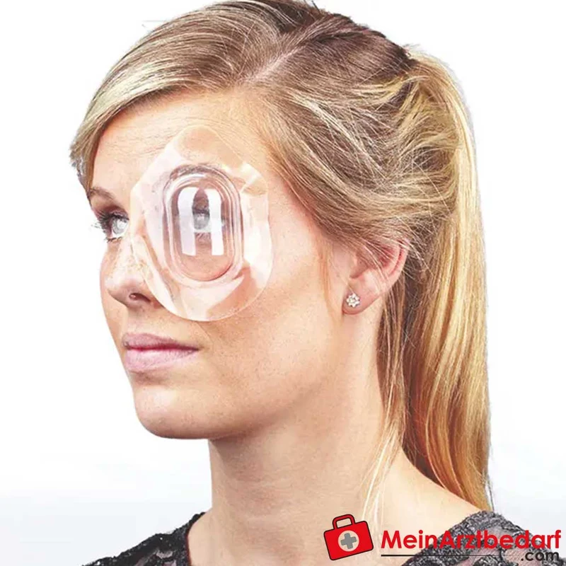 Mediware Augenklappe Uhrglasverband transparent mit Klebezone 10 Stück