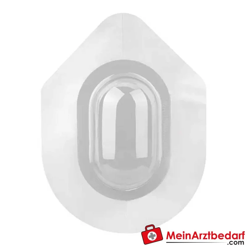 Mediware Augenklappe Uhrglasverband transparent mit Klebezone 10 Stück