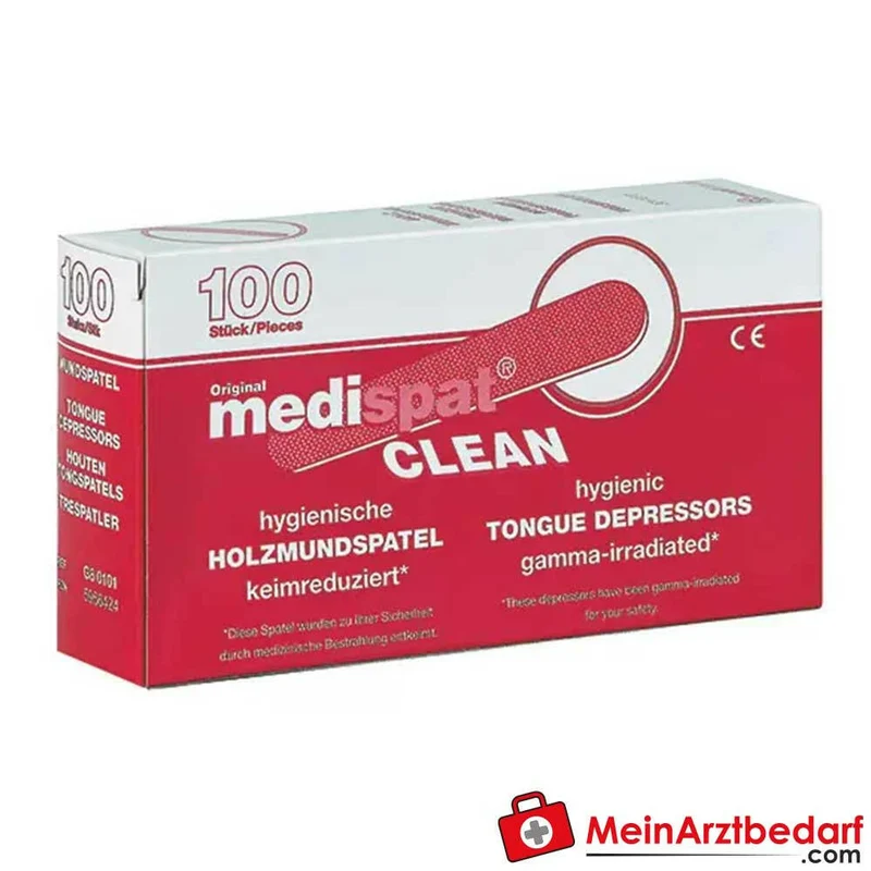 Medispat Einmal-Holzmundspatel steril, 100 Stück
