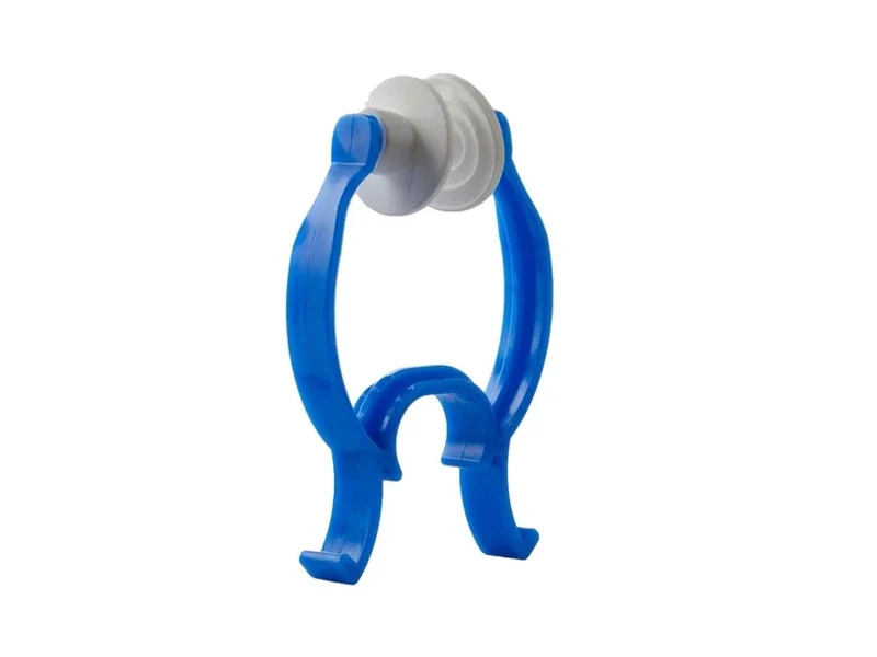 Neusklemmen voor spirometrie - 20 stuks, blauw (met kunststof neusaansluiting)