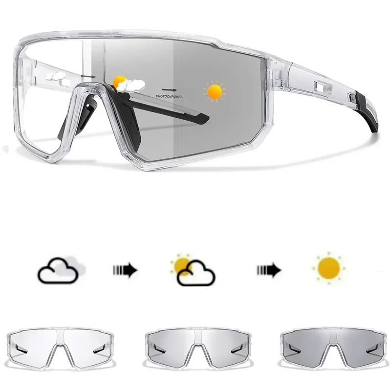 Sport Sonnenbrille – Selbsttönende Gläser mit UV-Schutz & Leichtem Rahmen