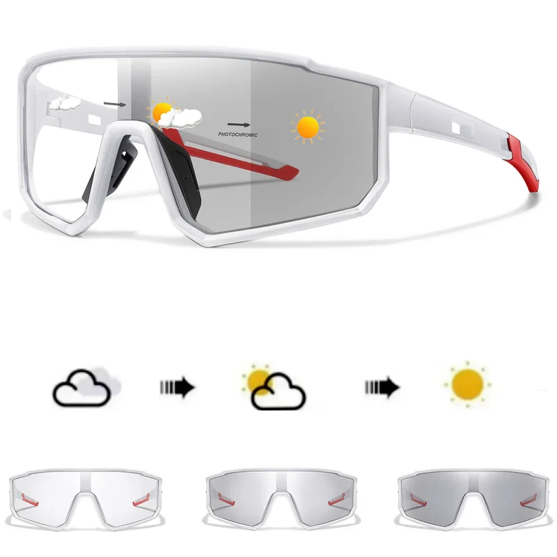 Sport Sonnenbrille – Selbsttönende Gläser mit UV-Schutz & Leichtem Rahmen
