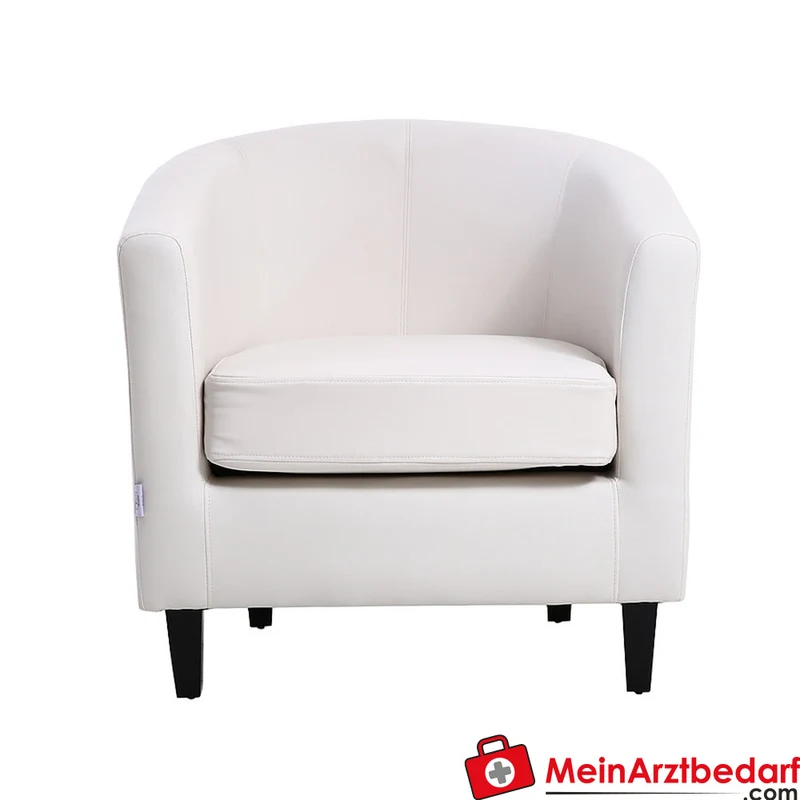 Wartezimmersessel Holzgestell PU-Kunstleder 72×62×71 cm Praxis Empfang