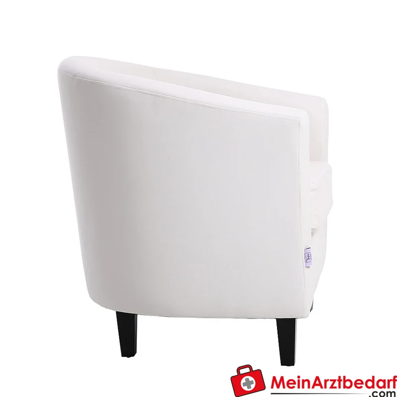 Wartezimmersessel Holzgestell PU-Kunstleder 72×62×71 cm Praxis Empfang