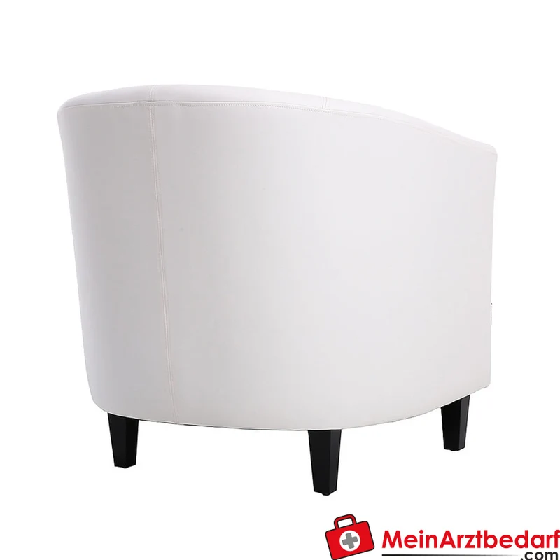 Wartezimmersessel Holzgestell PU-Kunstleder 72×62×71 cm Praxis Empfang