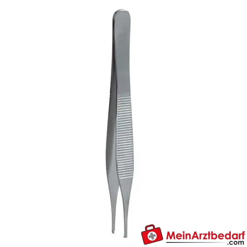 Servoprax Hakenpinzette nach Adson, Edelstahl 12 cm, steril, Einmalgebrauch, 1 St.