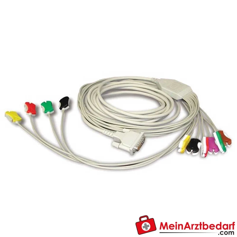SCHILLER EKG-Kabel 10-adrig mit Clip, 3,5 m