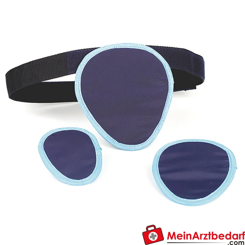 Servoprax Ovarienschutz 1,0 mm Pb, DIN 6813/RÖV, blau, mit Klett-Gürtel